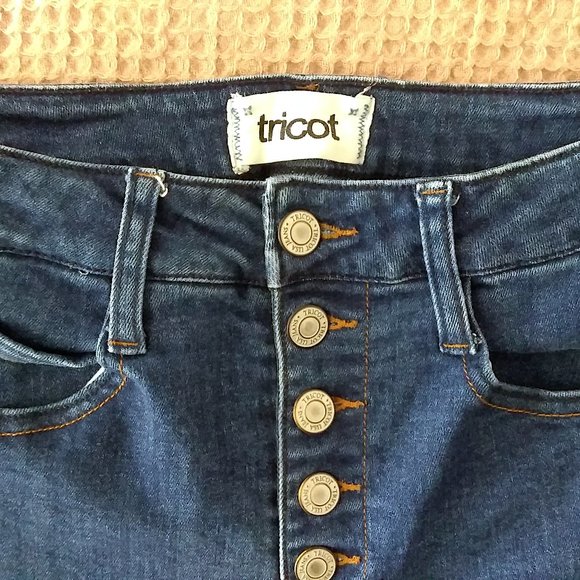 Tricot Denim - Tricot High Waisted Button Fly Skinny Jeans 5/27